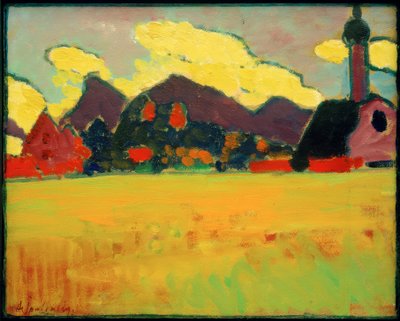Landscape near Murnau by Alexej von Jawlensky